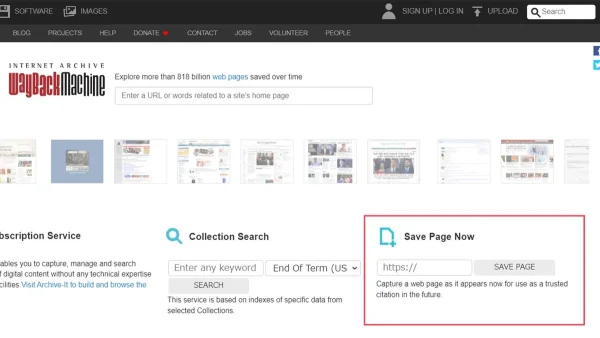 「SAVE PAGE」のボタンをクリック