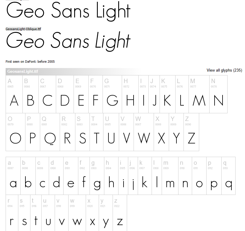Geo Sans Light