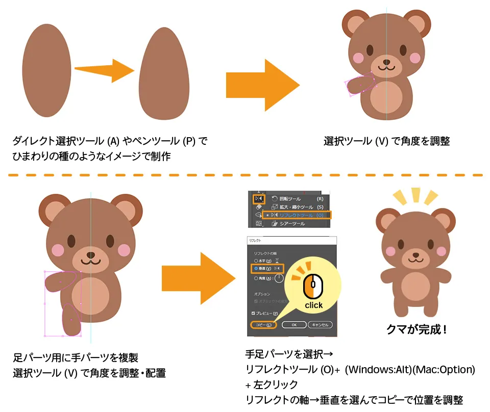 イラレでイラストが完成