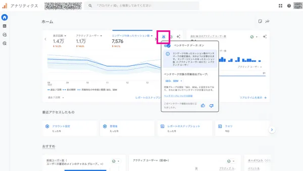 GA4のベンチマークで業界平均と比較する方法