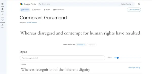 Cormorant Garamond