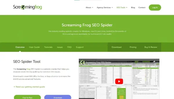 Screaming Frog SEO Spider
