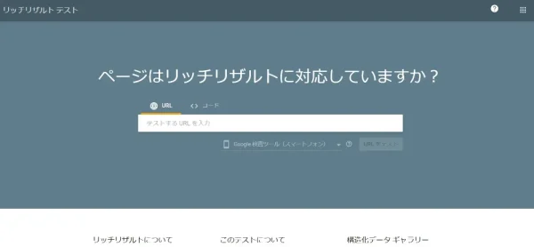リッチリザルト テスト