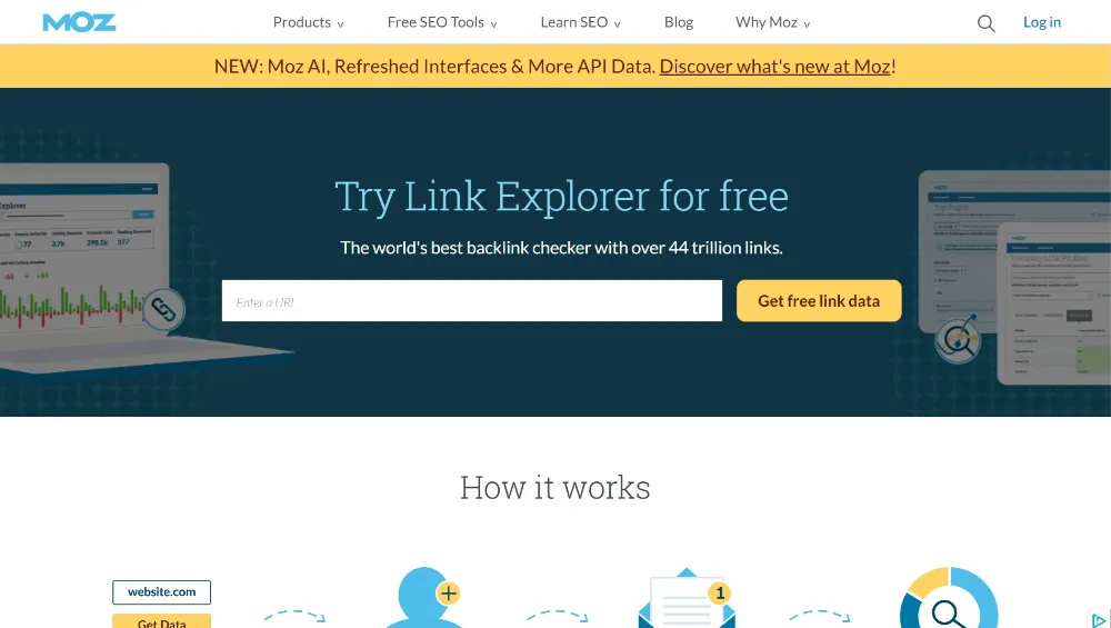 無料アカウント登録方法 - Link Explorer