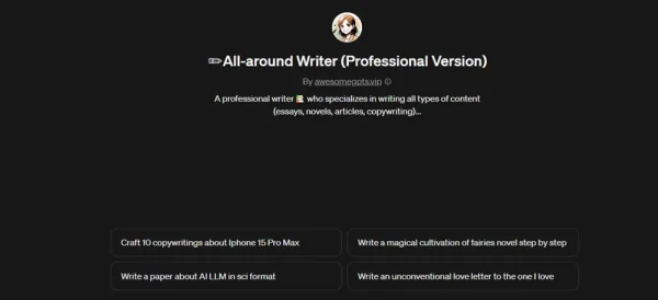 All-around Writer