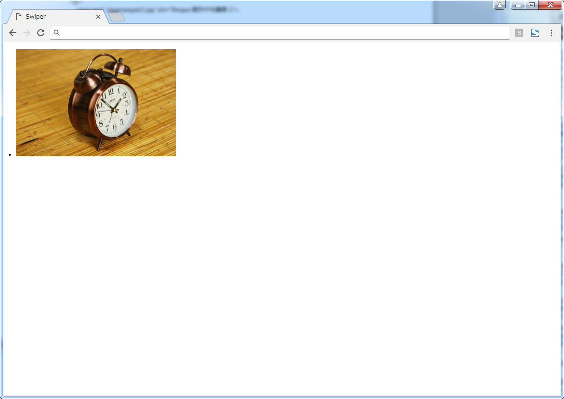 『Swiper』class設定後