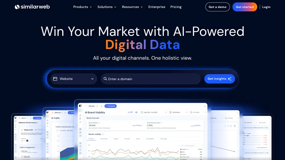 SimilarWeb(シミラーウェブ)のスクリーンショット