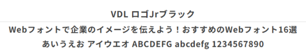 VDL ロゴJrブラック