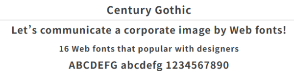 Century Gothic